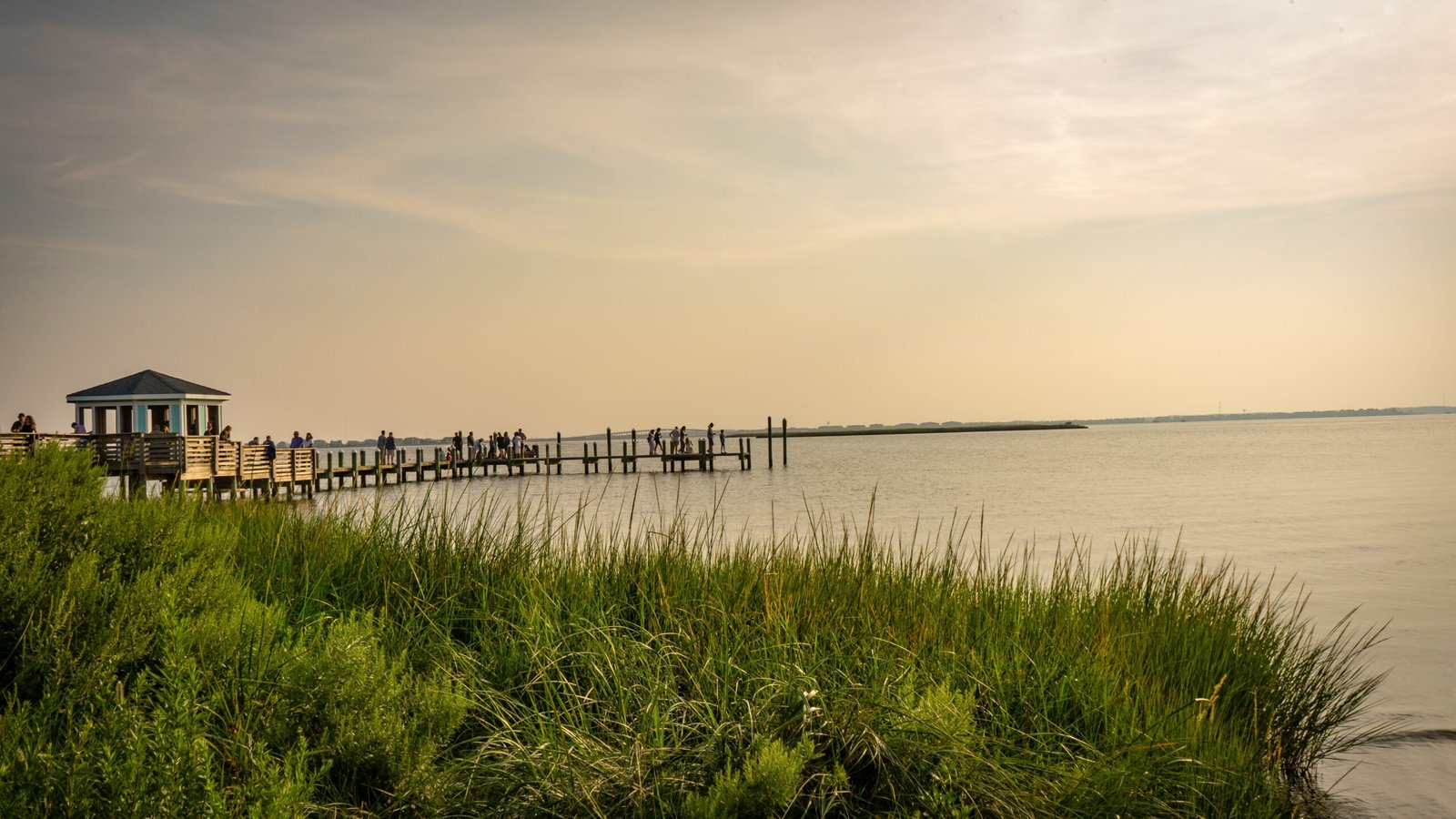 Sunset,Looking,At,The,Dock